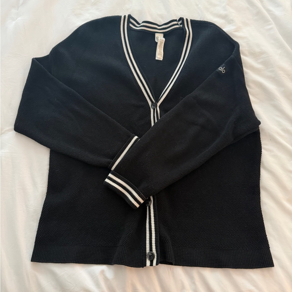 Alo Yoga Tennis Club Sweater Knit Cardigan